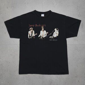 Vintage Style Jeff Buckley “So Real” Graphic Tee – Black Unisex Band Shirt